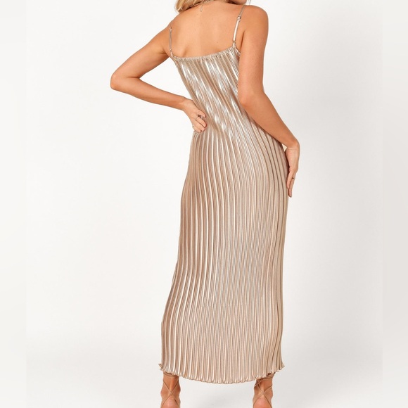 NWT Petal & Pup Gold Maxi Dress - Picture 5 of 5